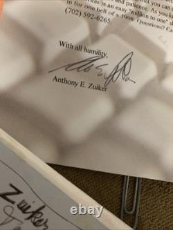 Anthony E Zuiker Script the Runner Signed Letter First Movie CSI Hollywood