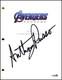 Anthony Russo Signed Autograph Avengers Endgame Movie Script Screenplay Jsa Coa