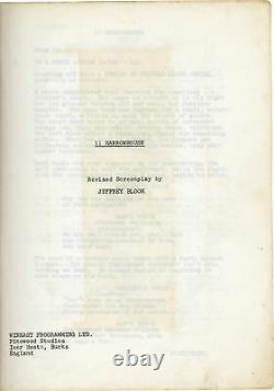 Aram Avakian 11 HARROWHOUSE Original screenplay for the 1974 film #142572