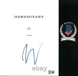 Ari Aster Signed Heridetary Full Movie Script Beckett Bas Coa Acclaimed Director