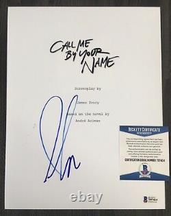 Armie Hammer Signed Call Me By Your Name Movie Full Script Autographed BECKETT