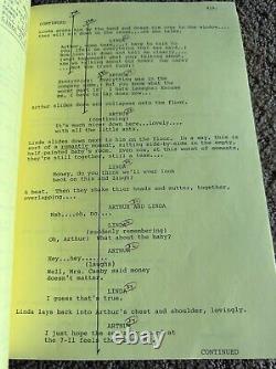 Arthur On The Rocks Movie Screenplay Script Original Dudley Moore