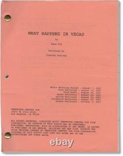 Ashton Kutcher Cameron Diaz WHAT HAPPENS IN VEGAS Original screenplay #170718