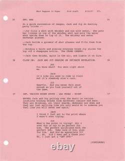 Ashton Kutcher Cameron Diaz WHAT HAPPENS IN VEGAS Original screenplay #170718