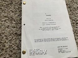 Assassins Original Movie Script Work In Progress Script With Photos Of Stallone
