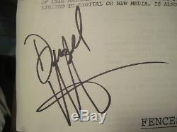 August Wilson Film Script Fences Signed By Denzel Washington & Viola Davis