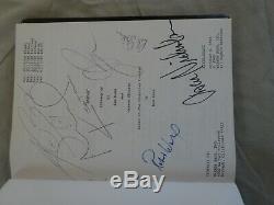 Autograph script for the first Batman movie. Autographed by all the principals