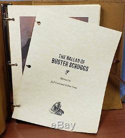 BALLAD OF BUSTER SCRUGGS Movie Leather Bound Screenplay FYC Promo Script Book