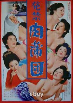 BANNED BOOK FLESH FUTON Japanese B2 movie poster TERI AZUMA 1974 PINKY NM