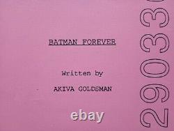 BATMAN FOREVER (1994) Original Akiva Goldsman Movie Script aka'BLINKO