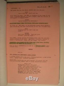 BATMAN original 1989 movie script / TIM BURTON, JACK NICHOLSON, MICHAEL KEATON