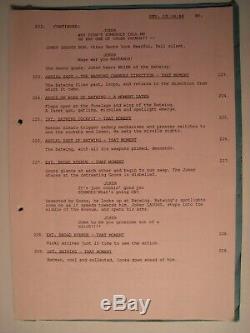 BATMAN original 1989 movie script / TIM BURTON, JACK NICHOLSON, MICHAEL KEATON