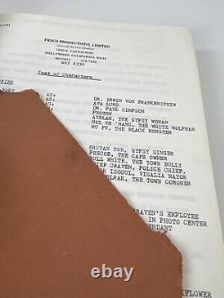 BLACK FRANKENSTEIN Screenplay Script Copy Frank Saletri Blaxploitation Film