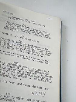 BLACK FRANKENSTEIN Screenplay Script Copy Frank Saletri Blaxploitation Film