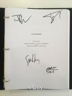 BLACKkKLANSMAN Movie Leather Script Hand Signed SPIKE LEE + FYC Best Screenplay
