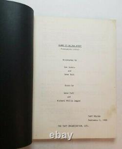 BLAME IT ON THE NIGHT / Len Jenkin 1983 Screenplay, Story Written by MICK JAGGER