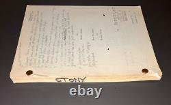 BLOODBROTHERS (1977) Original Academy Award Nominated Script Draft + COA