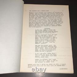 BLOODBROTHERS (1977) Original Academy Award Nominated Script Draft + COA