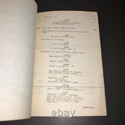BLOODBROTHERS (1977) Original Academy Award Nominated Script Draft + COA