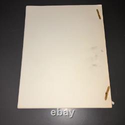 BLOODBROTHERS (1977) Original Academy Award Nominated Script Draft + COA