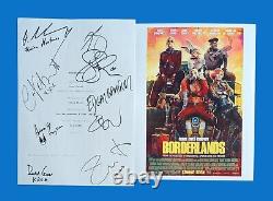 BORDERLANDS Movie Script Signed By 10-Jamie Lee Curtis, Cate Blanchett, etc