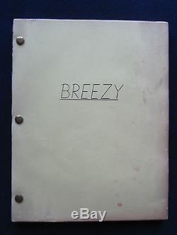 BREEZY Original Script CLINT EASTWOOD'S 1st Film He Directed witho Acting In