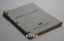 BRIGHTON BEACH MEMOIRS / Neil Simon 1985 Movie Script Screenplay, Comedy Film