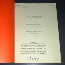 BUSTIN' LOOSE Original 1981 Script Richard Pryor Final Draft COA