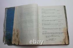 BUTCH CASSIDY AND THE SUNDANCE KID / 1968 Movie Script Screenplay WATER STAINED