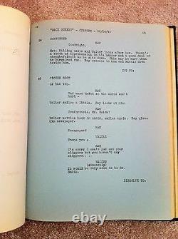 Back Street Original Movie Final Screenplay 1940 1941 Hardback Manning Jackson