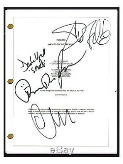 Back To The Future Part II 2 Cast Signed Movie Script x4 Charles Fleischer COA