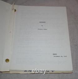 Backdraft Original Movie Script Screenplay Gregory Widen 1987 Imagine Cover