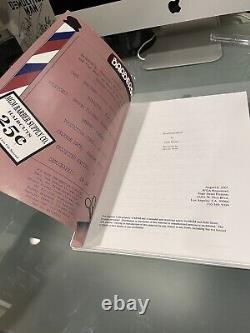 Barbershop Original Movie Script Screenplay 2002 Film, Ice Cube, Cedric Prop