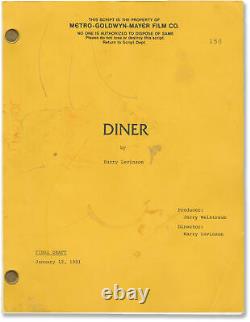 Barry Levinson DINER Original screenplay for the 1982 film 1981 #148585