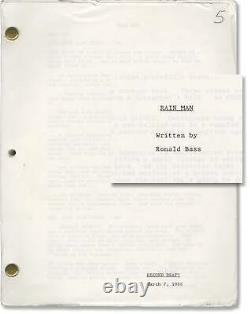 Barry Levinson RAIN MAN Original screenplay for the 1988 film #160144