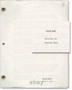 Barry Levinson RAIN MAN Original screenplay for the 1988 film #160144