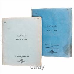 Batman The Movie (1966) First and Final Draft Scripts withCOA