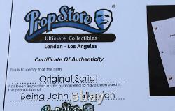 Being John Malkovich Original Movie Screenplay Propstore COA