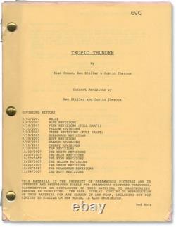 Ben Stiller TROPIC THUNDER Original screenplay for the 2008 film 2007 #162762