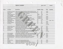 Ben Stiller TROPIC THUNDER Original screenplay for the 2008 film 2007 #162762