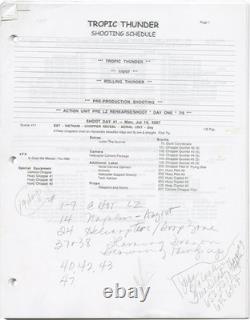 Ben Stiller TROPIC THUNDER Original screenplay for the 2008 film 2007 #162762