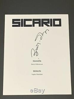 Benicio Del Toro Signed Sicario Full Movie Script Autographed Proof Jsa Coa