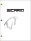 Benicio Del Toro Signed Autograph Sicario Full Movie Script Screenplay Alejandro