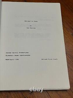 Best of Times Original Vintage 1984 Movie Script Robin Williams Kurt Russell