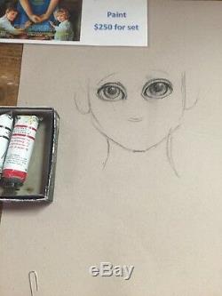 Big Eyes Movie Props Set. Sketch And Paint