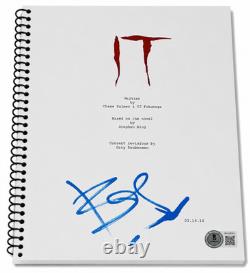 Bill Skarsgard Signed Autograph IT Full Movie Script Screenplay 2017 Beckett BAS