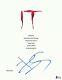Bill Skarsgard Signed Autographed It Movie Script Authentic Beckett Bas Coa 2