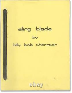 Billy Bob Thornton SLING BLADE Original screenplay for the 1996 film #156770
