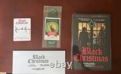 Black Christmas 1974 Movie Tie-in HC Book A. Munoz Autograph Bookmark