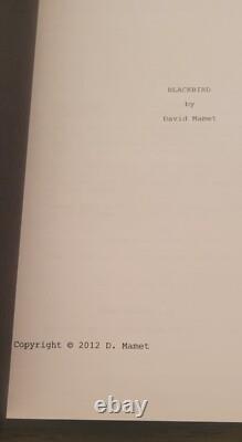 Blackbird an Unproduced Movie screenplay by David Mamet